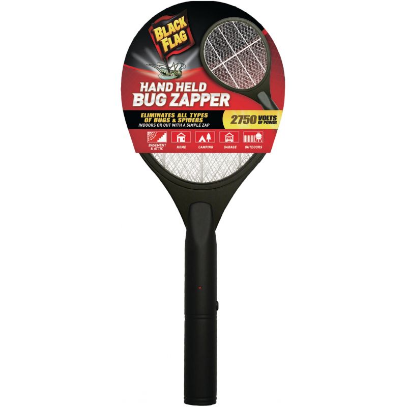 Black Flag Handheld Racket-Style Bug Zapper