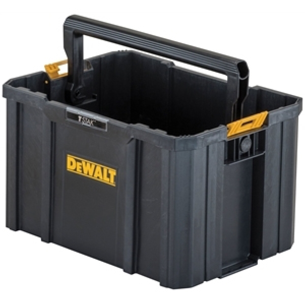 Buy DeWALT TSTAK Series DWST17809 Open Tote, 12-1/2 in W, 17-1/4 in D,  10-3/4 in H, Plastic, Black/Yellow Black/Yellow