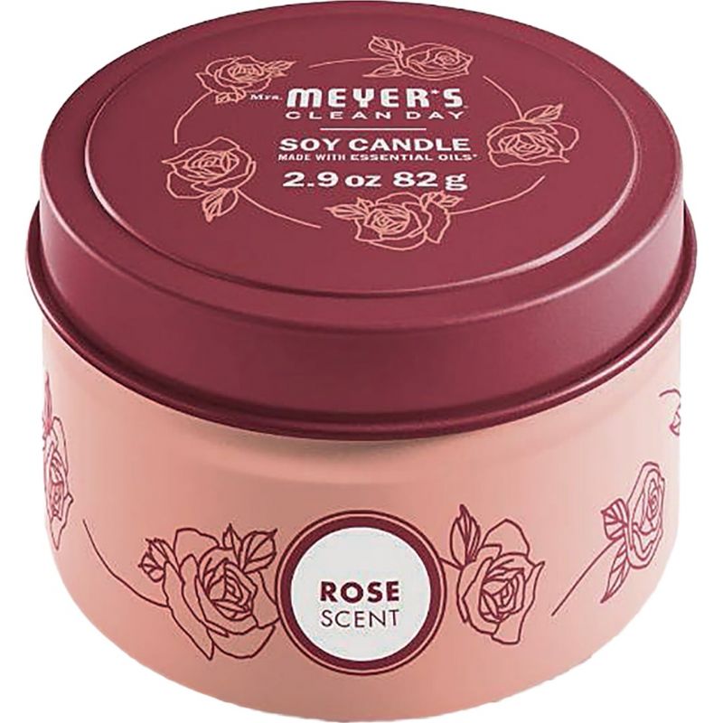Mrs. Meyer&#039;s Clean Day Soy Candle 2.9 Oz., Red