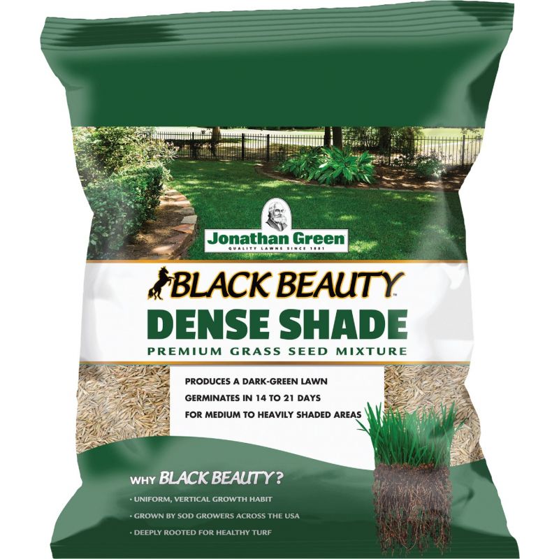 Jonathan Green Black Beauty Dense Shade Grass Seed Mixture Medium Texture, Dark Green Color