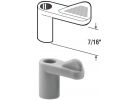 Prime-Line Swivel Plastic Screen Clips with Screws 7/16 In., Gray