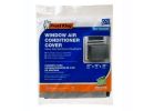 Frost King AC5H Window Air Conditioner Cover, 28 in L, 28 in W, 6 mil Thick Material, Polyethylene, Gray Gray
