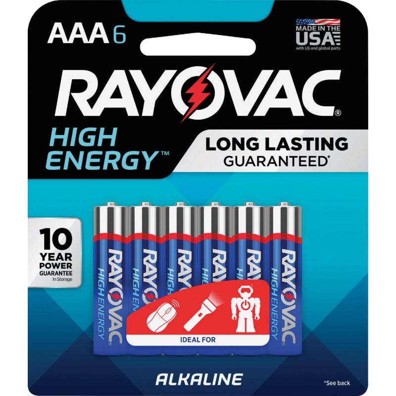 Rayovac High Energy AAA Alkaline Battery 1100 MAh
