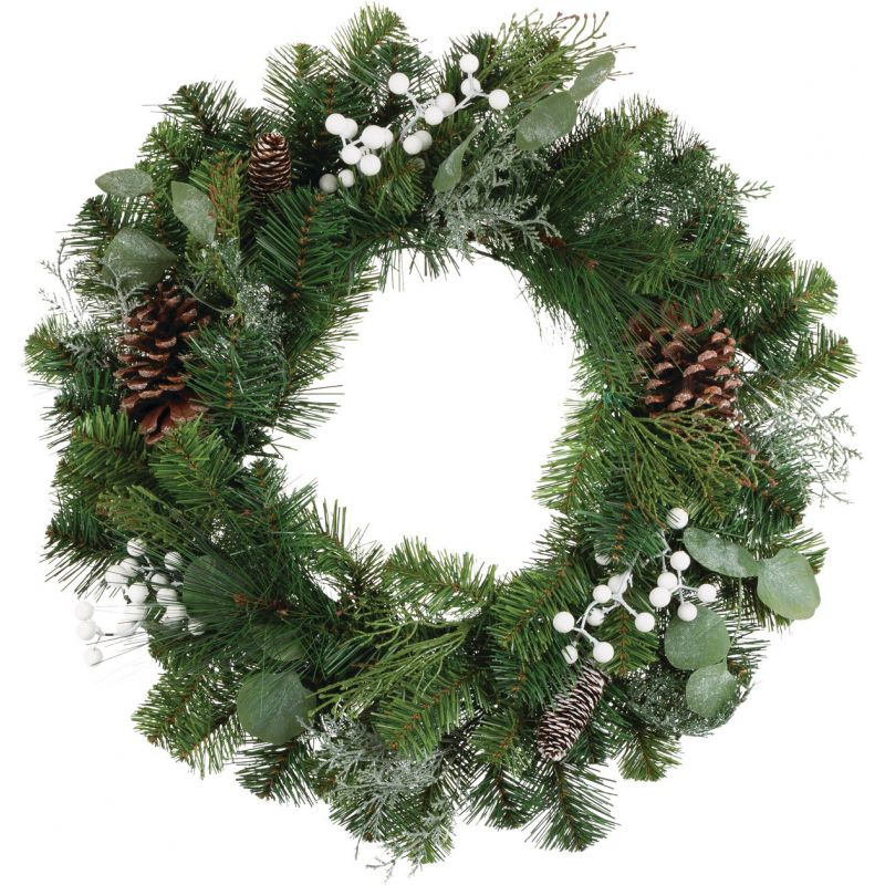 Gerson Mixed Pine Artificial Wreath Green