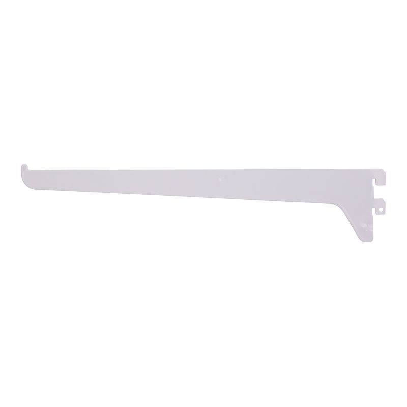ProSource 25228PHL-PS Single and Utility Shelf Bracket, 90 lb/Pair, 12 in L, 2-1/2 in H, Steel, White White