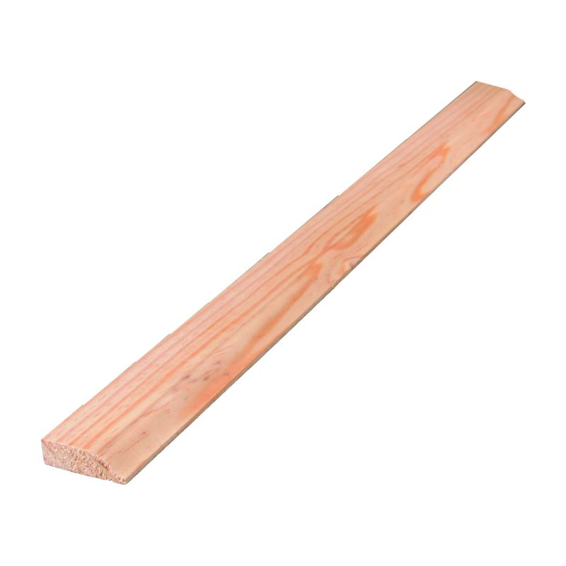 ALEXANDRIA Moulding 0W936-20084C1 Colonial Stop Moulding, 84 in L, 1-3/8 in W, Wood (Pack of 6)