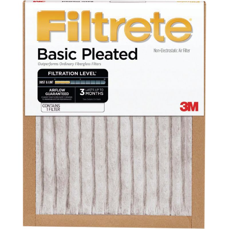 3M Filtrete Basic Pleated Furnace Filter (Pack of 12)