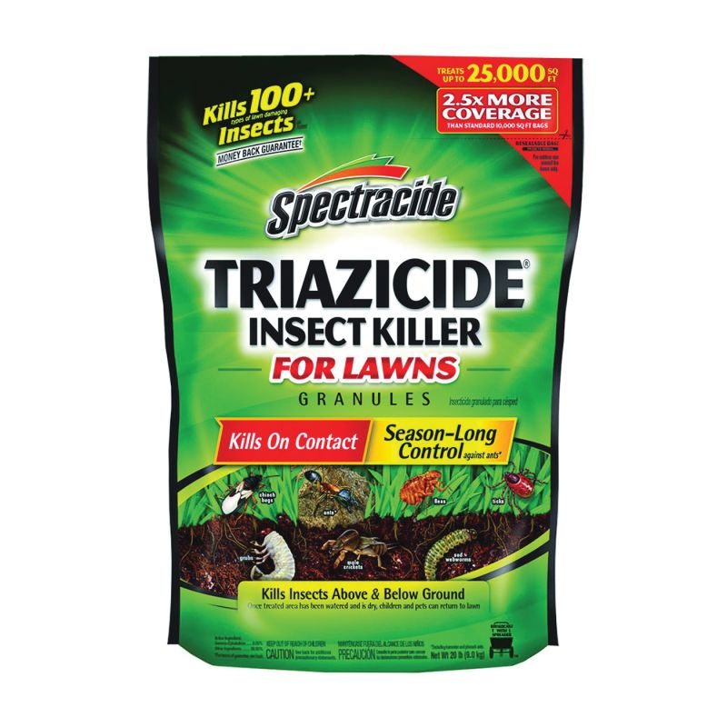 Spectracide Triazicide HG-53960 Insect Killer, Solid, 20 lb Brown/Tan