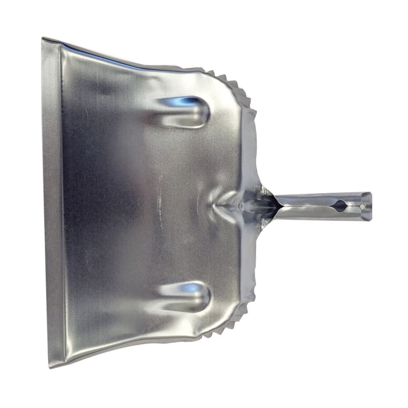 FULTON 182G-20PK Open Dustpan, 7-1/2 in L, 12-3/4 in W, Steel, Silver, Galvanized Silver