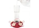 Perky Pet Pinch Waist Hummingbird Feeder 12 Oz., Clear With Red Top &amp; Base