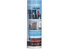Trimaco Tape &amp; Drape Pre-Taped Plastic Dropcloth Clear