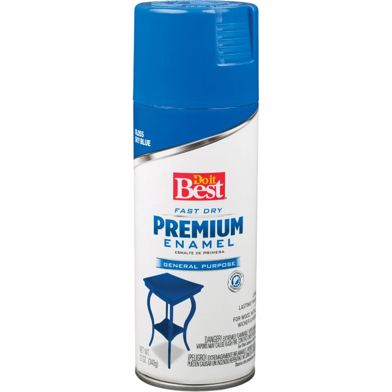 Do it Best Premium Enamel Spray Paint Sky Blue, 12 Oz.