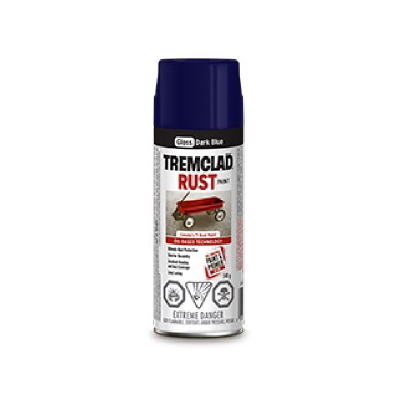 Rust-Oleum 27067B522 Rust Preventative Spray Paint, Gloss, Dark Blue, 340 g, Can Dark Blue