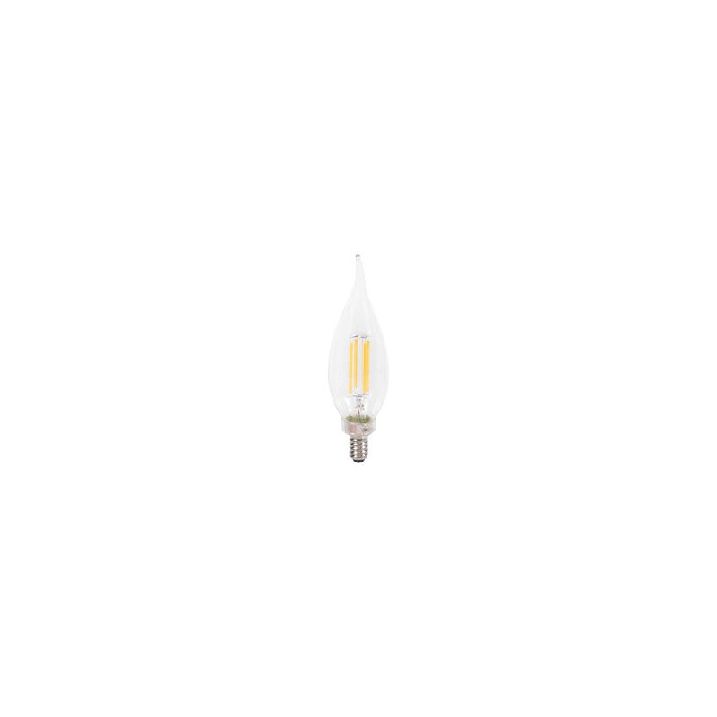 Sylvania Natural 41319 LED Bulb, B10 Lamp, 40 W Equivalent, E12 Candelabra Lamp Base, Dimmable, Clear