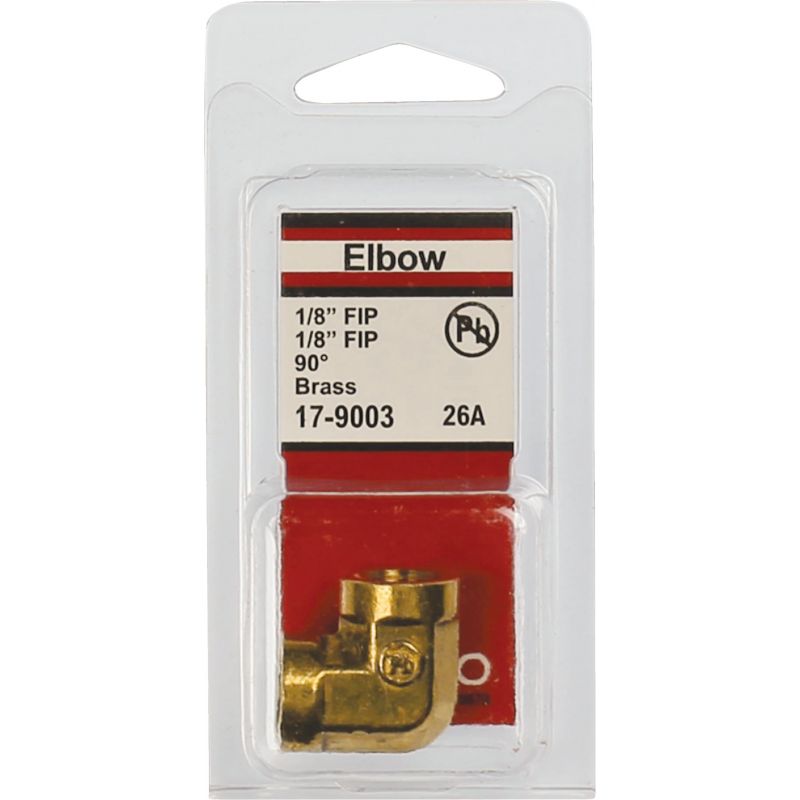 Lasco 90 Deg. Brass Elbow FPT x FPT 1/8 In. FPT X 1/8 In. FPT