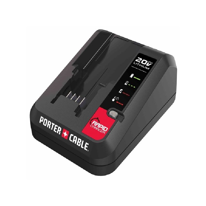 Porter-Cable PCC692L Battery Charger, 120 VAC Input, 20 V Output, 2 Ah, 0.67 hr Charge, Battery Included: No