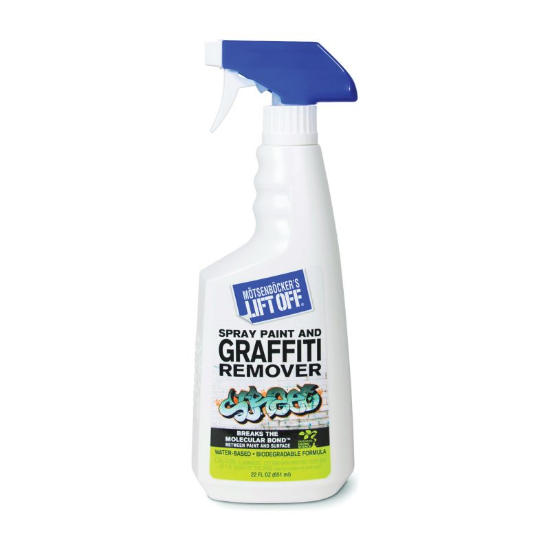 Motsenbocker&#039;s Lift Off 411-01 Graffiti Remover, Liquid, Mild, Clear, 22 oz, Bottle Clear