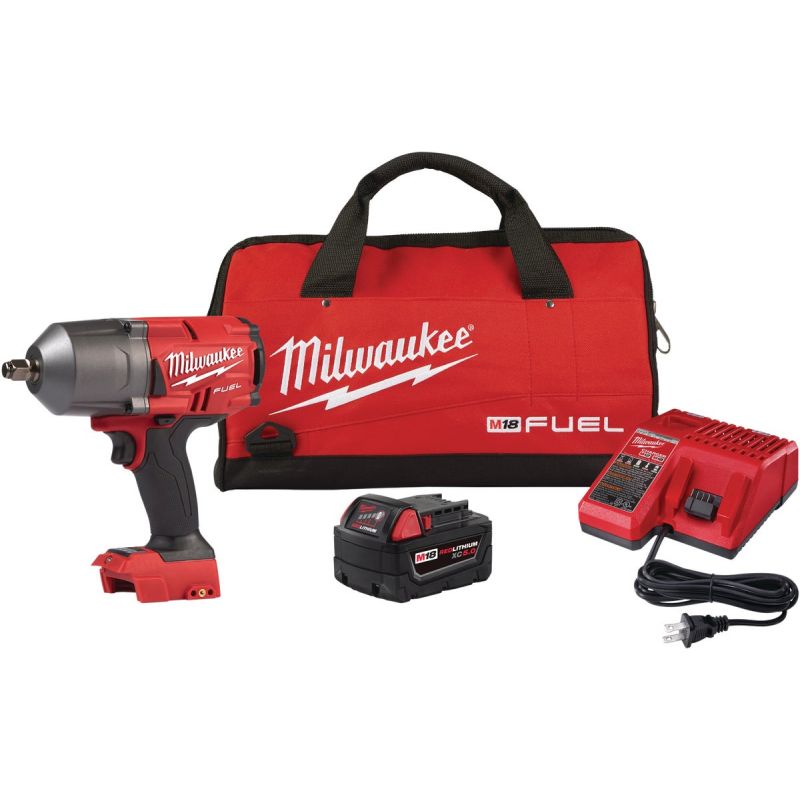 Milwaukee M18 FUEL Lithium-Ion Brushless Cordless Impact Wrench Kit 1/2 In.