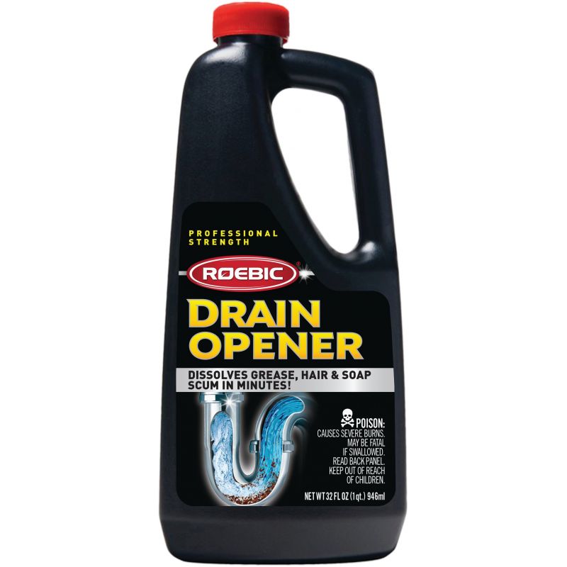 Roebic Professional Drain Opener Liquid Drain Cleaner 32 Oz.