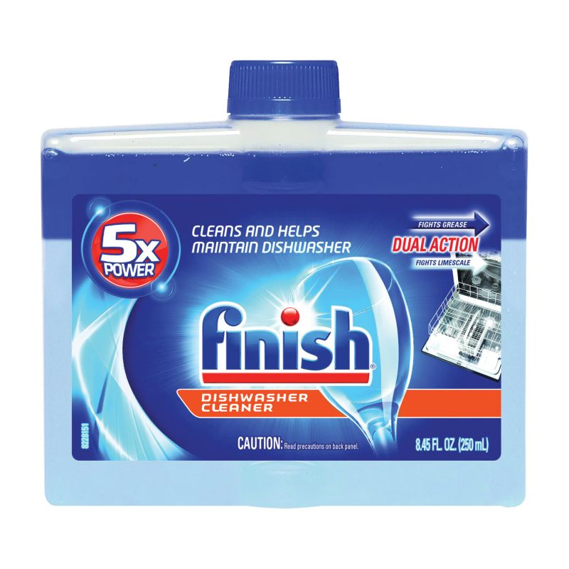 Finish 95315 Dishwasher Cleaner, 8.45 oz Bottle, Liquid, Perfumed Blue