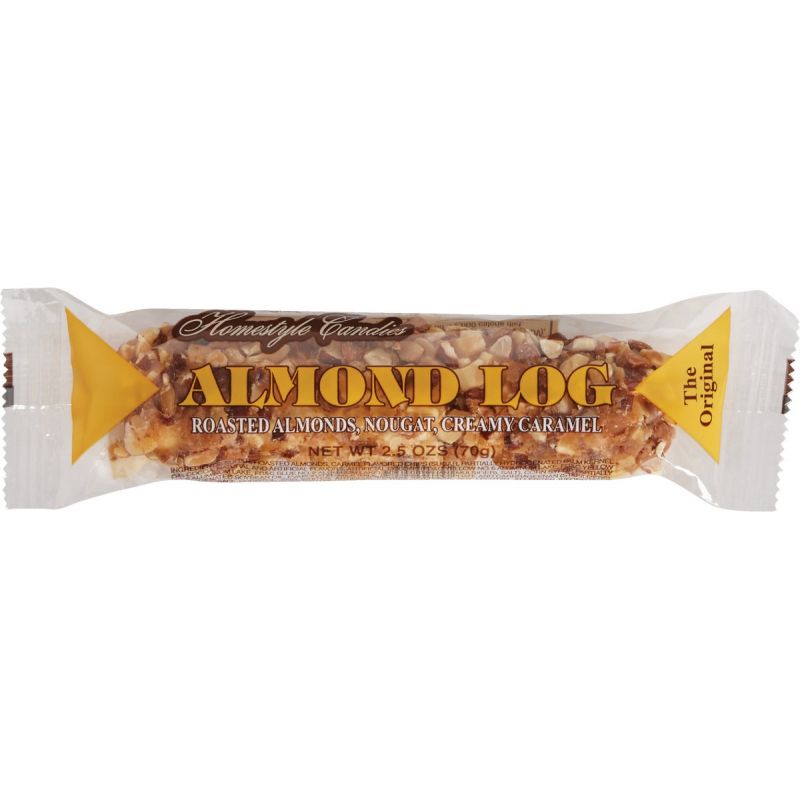 Crown Nut Log Candy Bar 2.5 Oz. (Pack of 12)