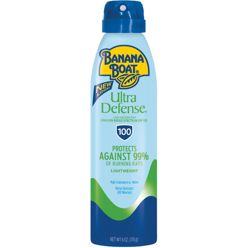 Banana Boat Ultra Defense SPF 100 Defense Sunscreen Spray 6 Oz