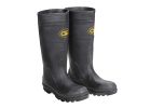 CLC R23013 Durable Economy Rain Boots, 13, Black, Slip-On Closure, PVC Upper 13, Black