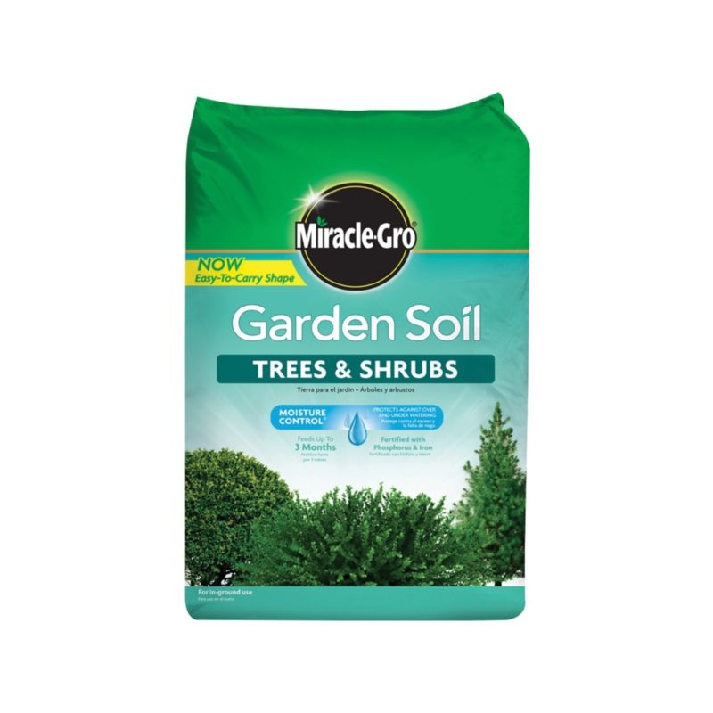 Miracle-Gro 76059430 Garden Soil, 1.5 cu-ft Coverage Area, Brown Bag Brown