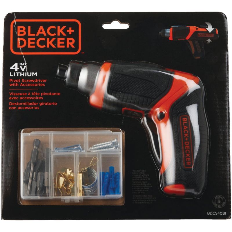 Black & Decker Bdcs40bi 4-Volt MAX* Lithium Pivot Screwdriver