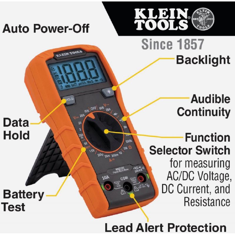 Klein 600V Manual Ranging Digital Multimeter