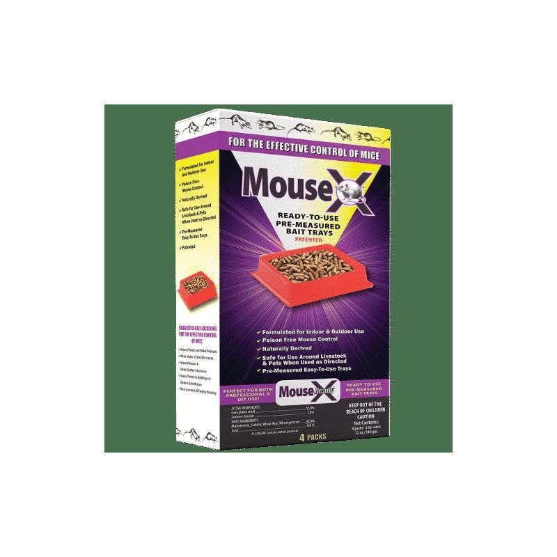 MouseX 620107 Bait Tray, 9.6 oz Pack