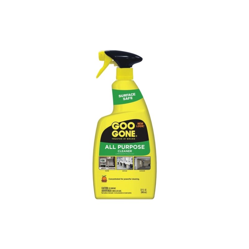 Goo Gone 2195 All-Purpose Cleaner, 32 oz Spray Bottle, Liquid, Citrus, Clear Clear