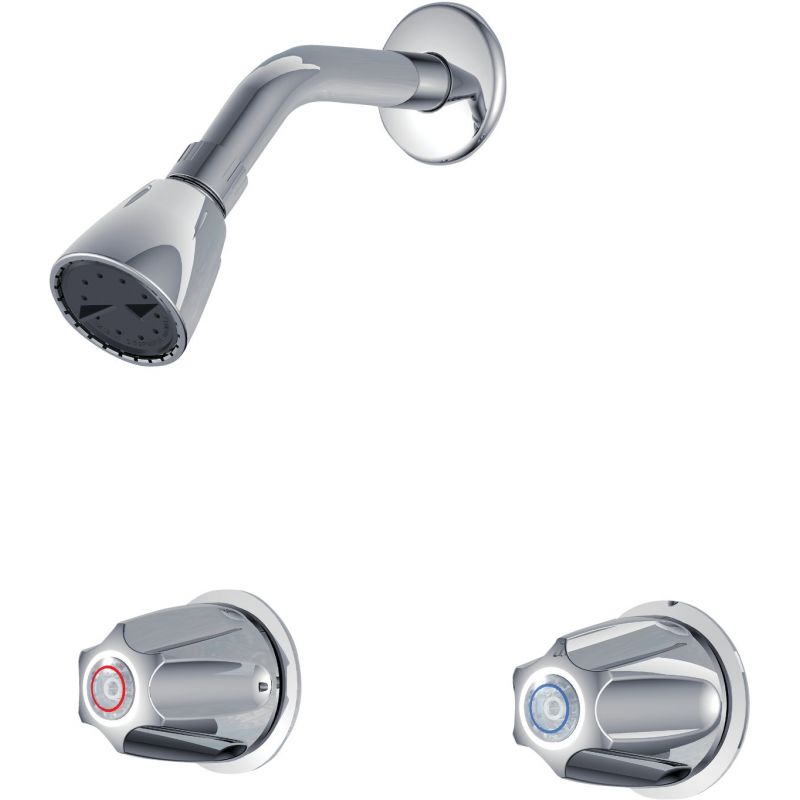 Home Impressions 2 Metal Handle Compression Shower Faucet