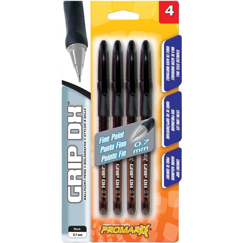 ProMarx Grip DX Ballpoint Pen Black (Pack of 12)