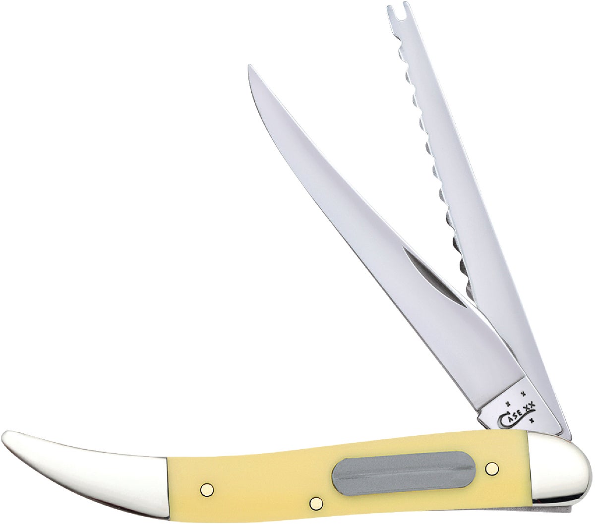 Buy Case Synthetic Fishing Folding Knife Yellow, 3.4