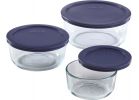 Pyrex Simply Store 6-Piece Round Glass Storage Container Set With Lids
