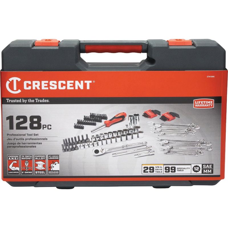 Crescent 128-Piece Mechanic &amp; Automotive Tool Set