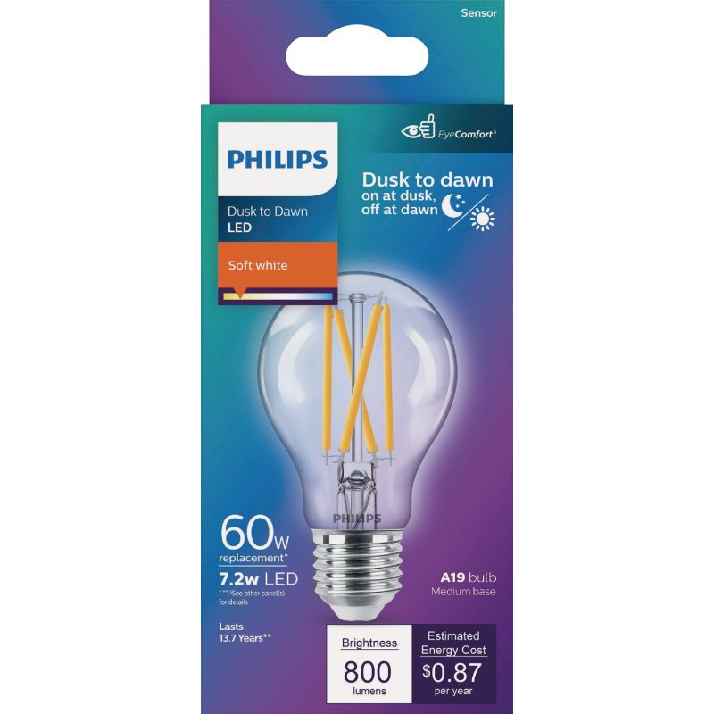 Philips Dusk to Dawn LED A19 Light Bulb