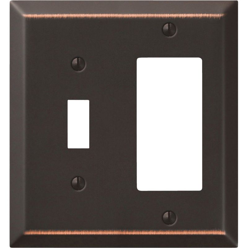Amerelle Combination Wall Plate Aged Bronze