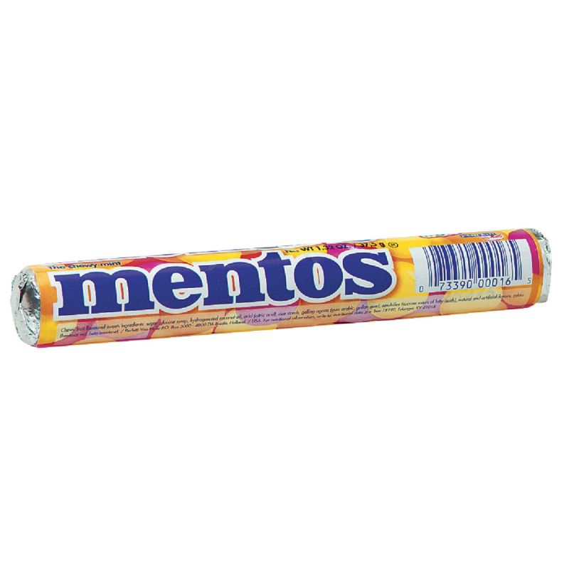 Mentos Mixed Fruit Chewy Mints 14 Ct. (Pack of 15)