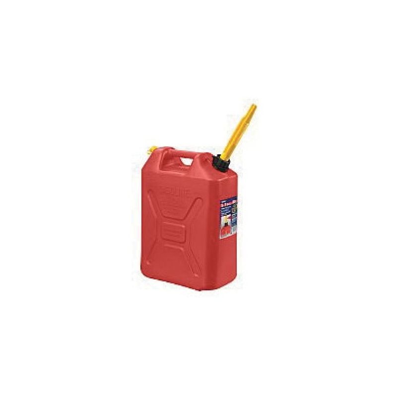 Scepter 3609 Military Style Gas Can, 20 L Capacity, Polyethylene, Red 20 L, Red
