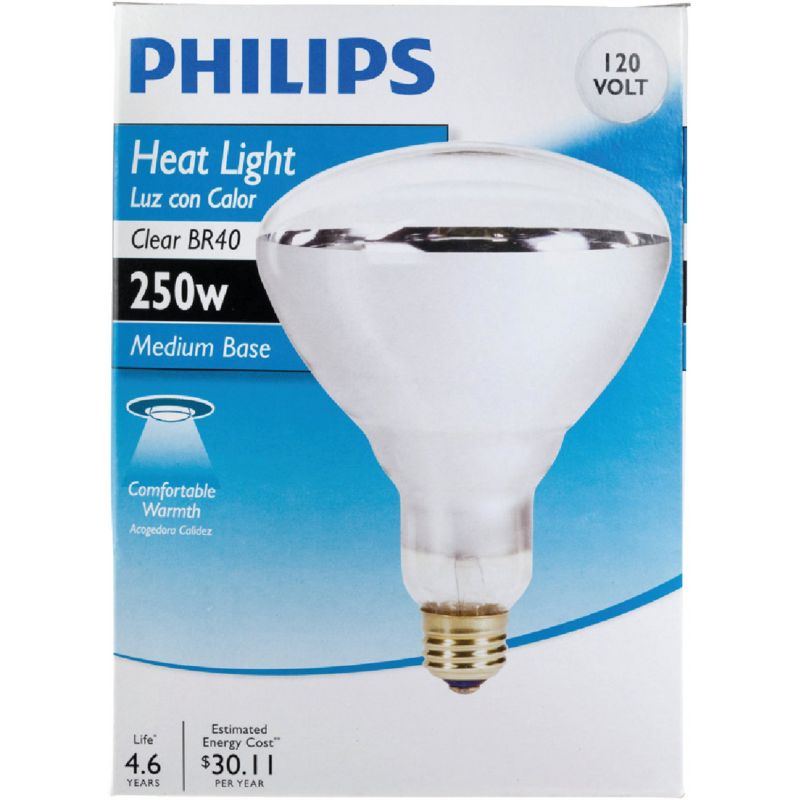 Philips Br40 Incandescent Heat Light Bulb, How Much Energy Does A 250 Watt Heat Lamp Use
