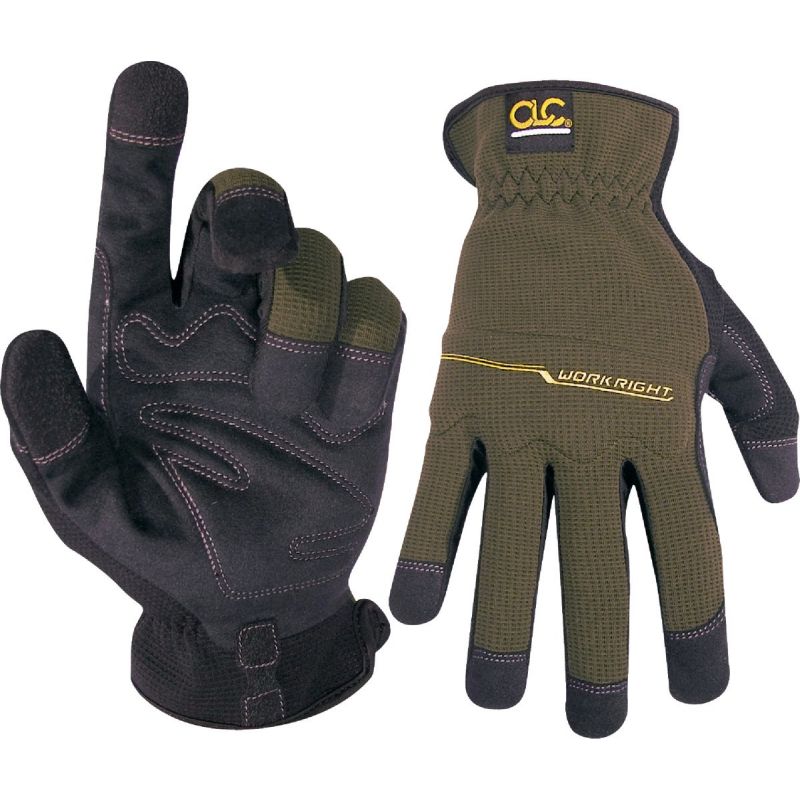 CLC Workright OC Flex Grip Work Glove M, Brown &amp; Black