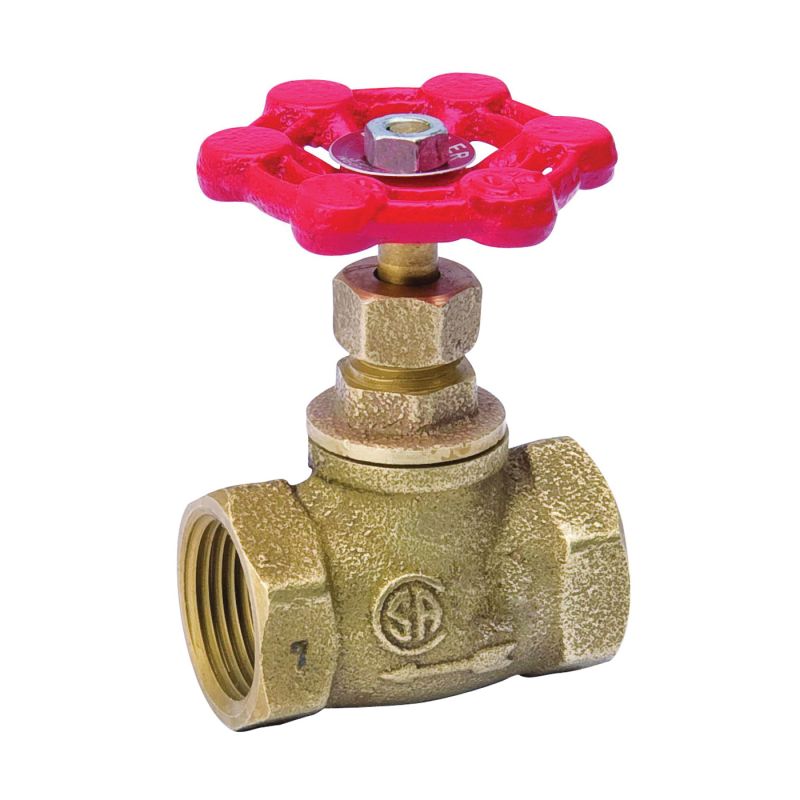 Southland 105-003NL Stop Valve, 1/2 in Connection, FPT x FPT, 125 psi Pressure, Brass Body