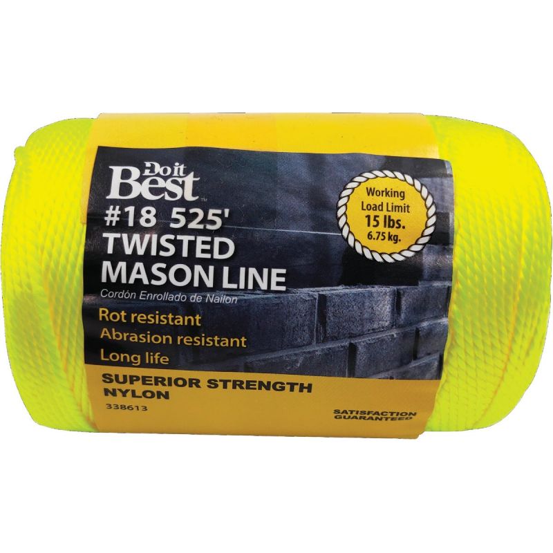 Do it Best Nylon Mason Line Fluorescent Yellow