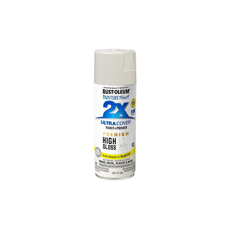 Rust-Oleum Painter's Touch 2X Ultra Cover Gloss White Spray Paint 12 oz.