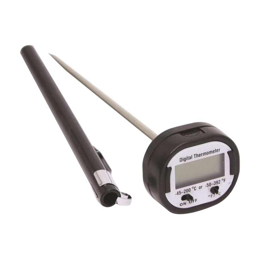 Taylor® 1470N - Classic Plastic Gray Digital Kitchen Thermometer with Timer  & Alarm (32°F - 392°F) 