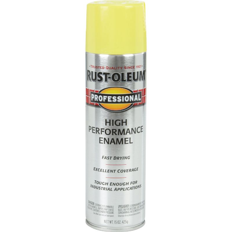 Rust-Oleum Professional High Performance Enamel Spray Paint 15 Oz., Safety Yellow