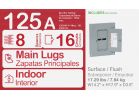 Square D Homeline Indoor Main Lug Plug-on Neutral Load Center 125