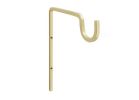 National Hardware N275-508 Long Utility Hook, 7-15/16 in L, 9 in H, Steel, Brushed Gold, Screw, Wall Mounting